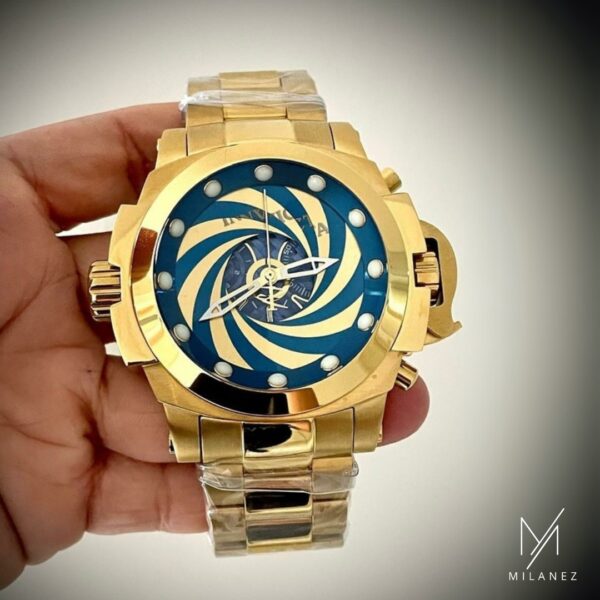 Relógio Invicta Coalition Forces Vortex - Dourado e Azul