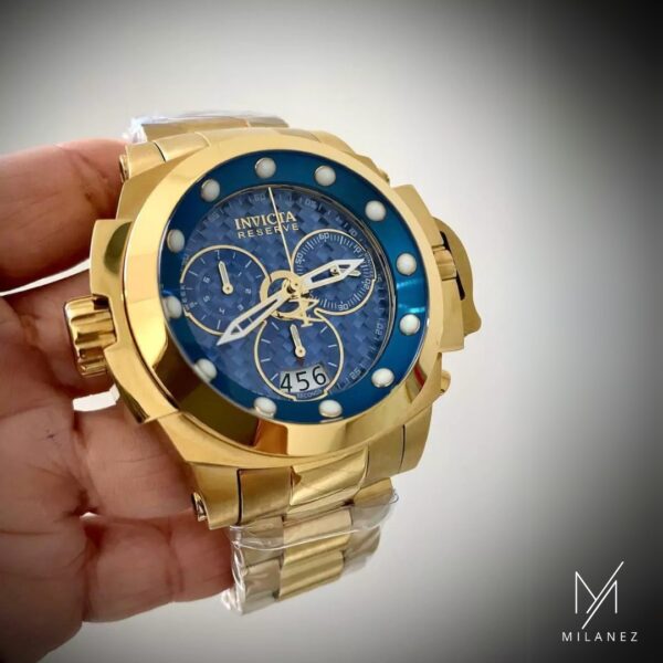 Relógio Invicta Coalition Forces Vortex - Dourado e Azul - Image 3